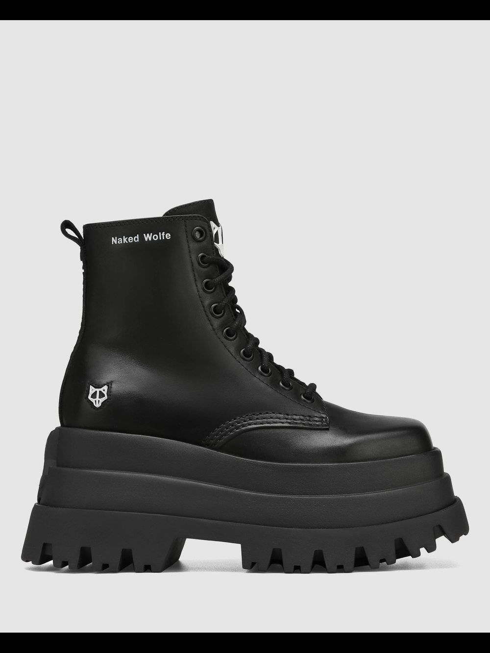 Naked Wolfe Sloane Black Leather Boots